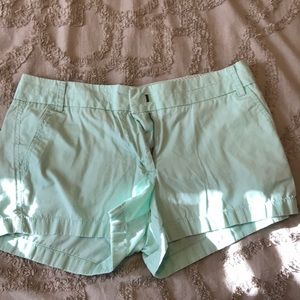 Jcrew Mint 3” shorts size 8